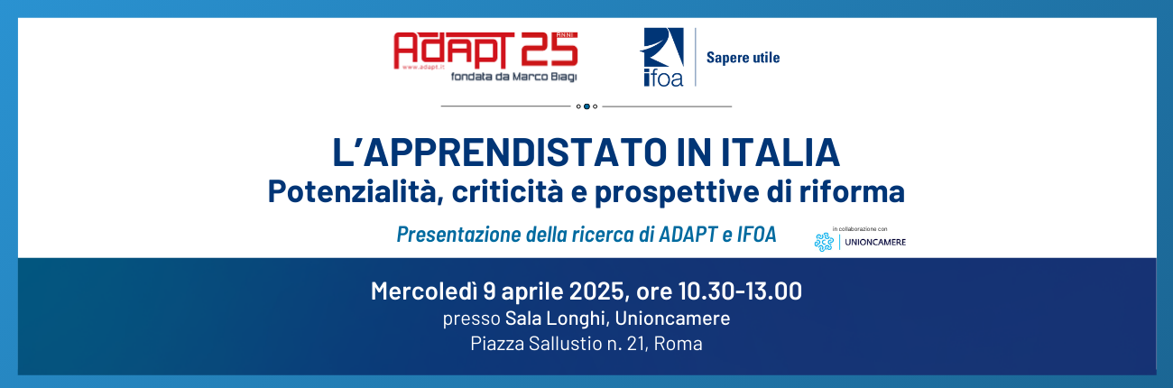 L'apprendistato in Italia